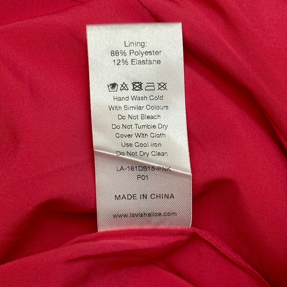 Lavish Alice Hot Pink Asymmetrical Bodycon Dress - Picture 12 of 13